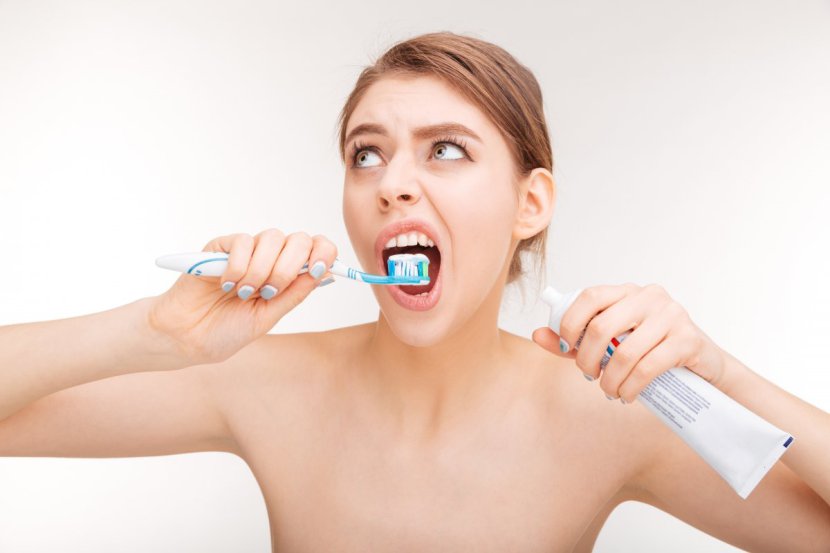 Correct tooth brushing